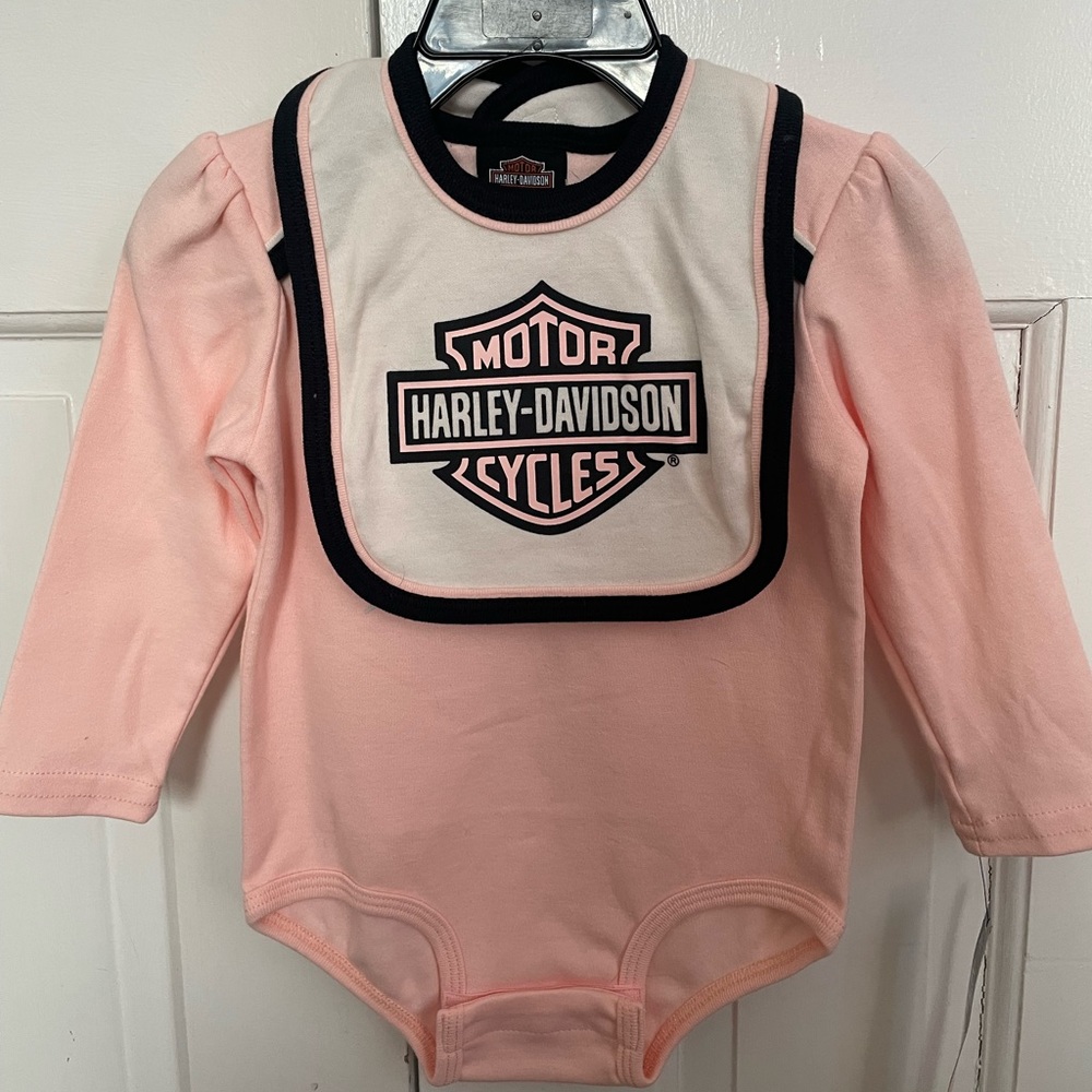 3 Harley Davidson onesies